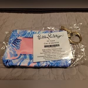 Lilly Pulitzer ID Case, keychain wallet. Super vibrant classic pattern. New